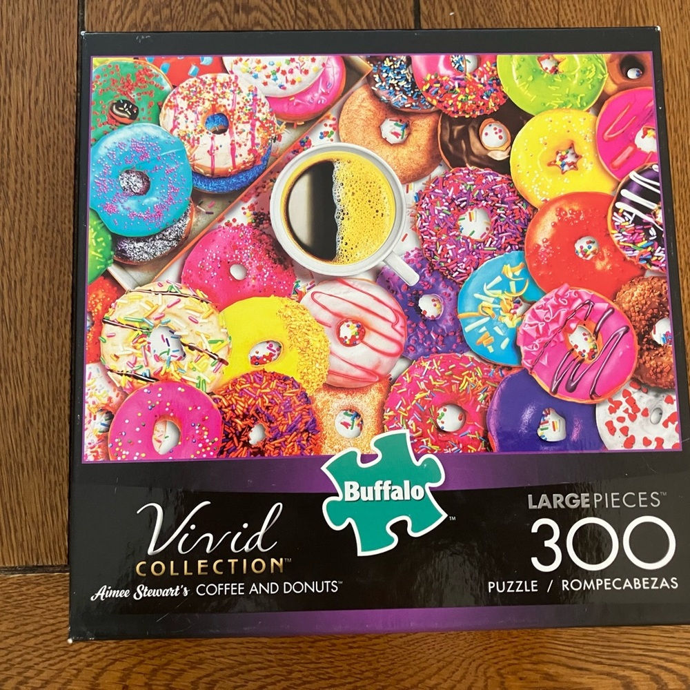 Buffalo Vivid Collection Coffee & Donuts Jigsaw Puzzle - Multicolor